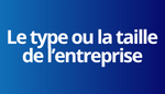 The company type or size button as an additional way to request services