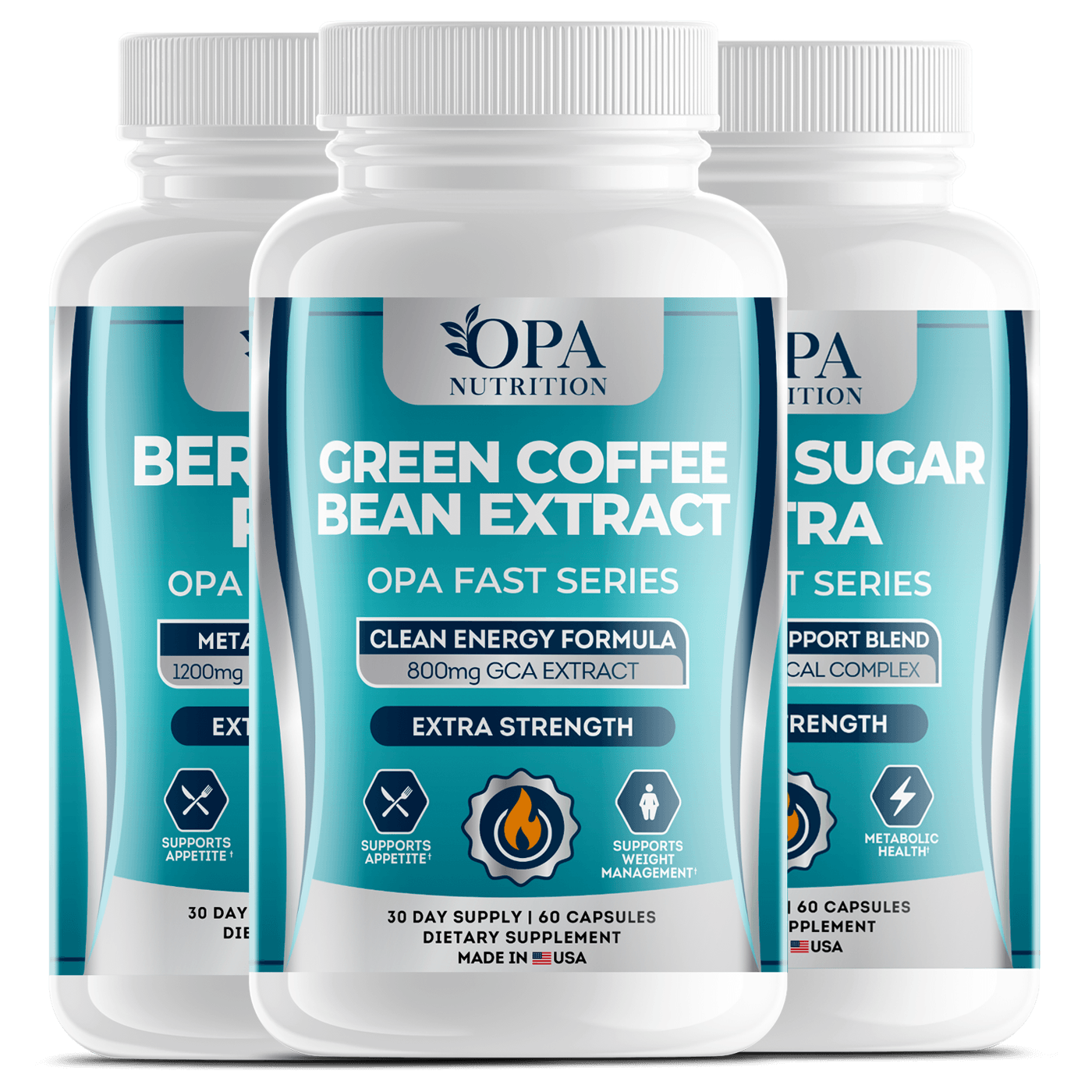 opa fast series - Green Coffee Extract -Bean Berberine Plus - Blood-Sugar Ultra