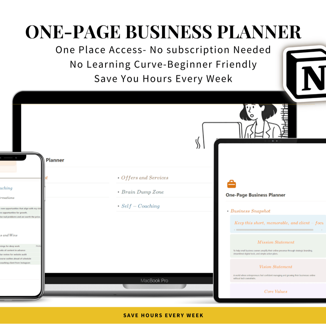 Download Your Free One-Page Business Planner Now