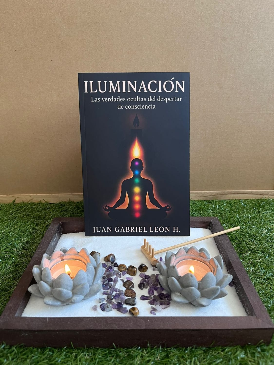 Libro en un entorno natural