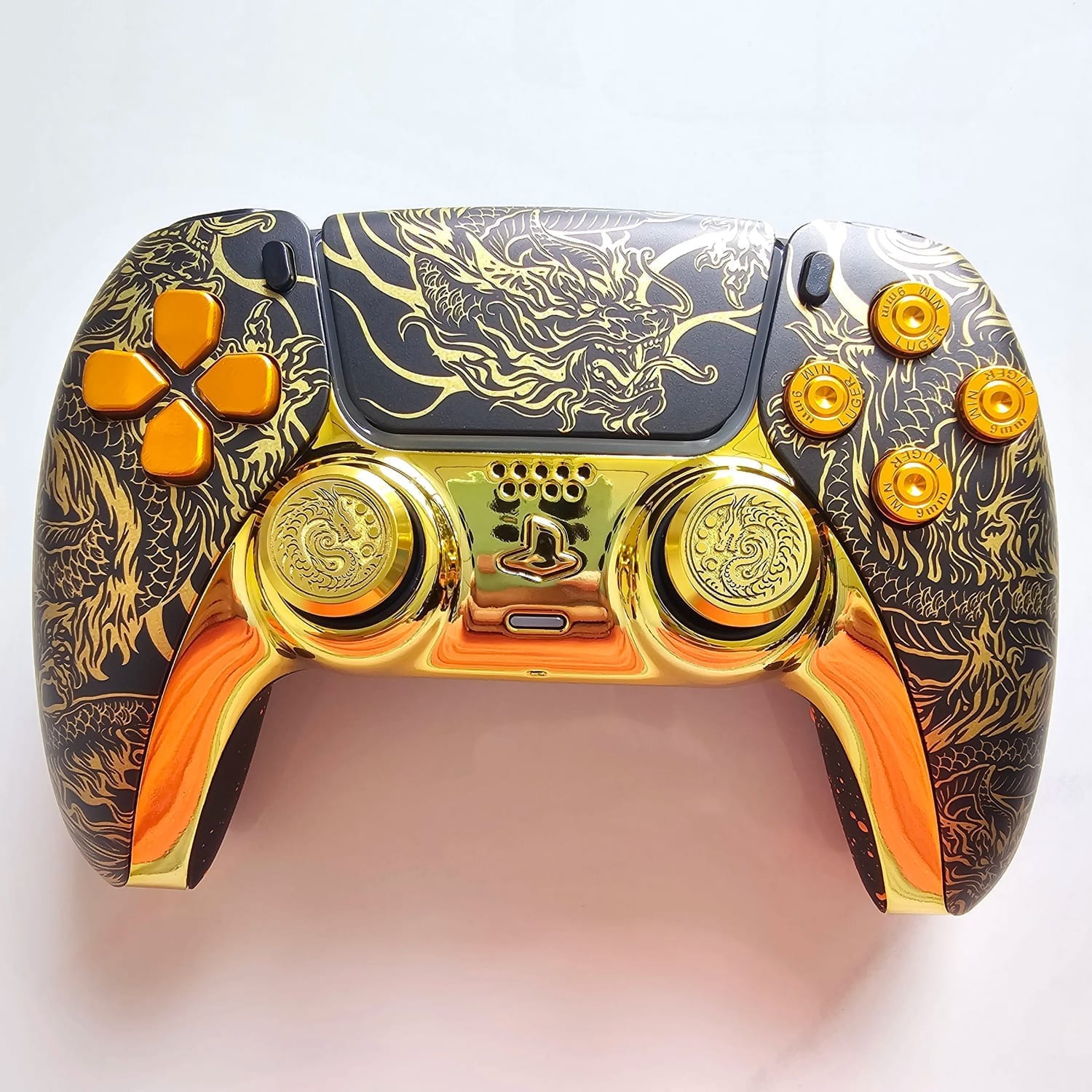 Supreme Golden Dragon Playstation 5 Controller