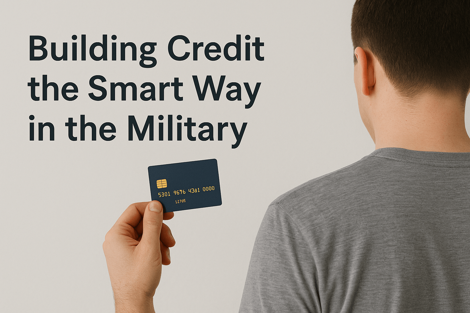 Person holding a blue credit card above financial charts with the text “How to Properly Use Credit Cards Without Getting Burned.