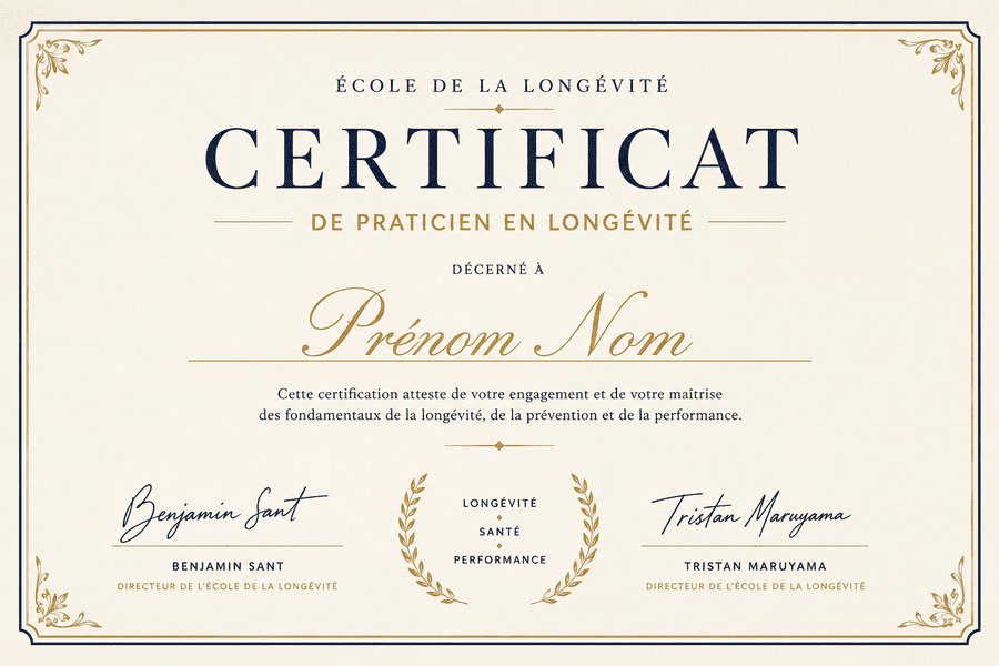 Certificat Praticien Longévité