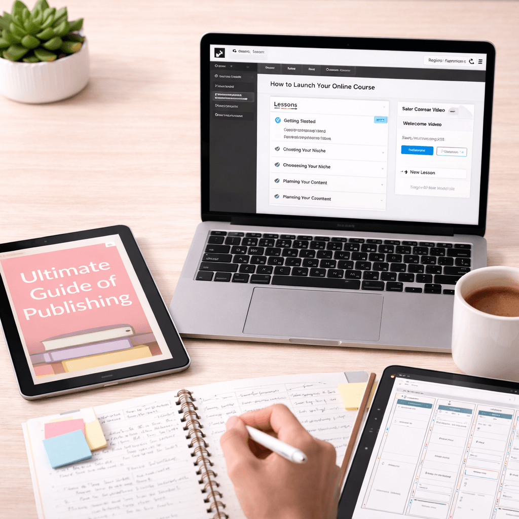 Digital product creation course for templates and downloads
