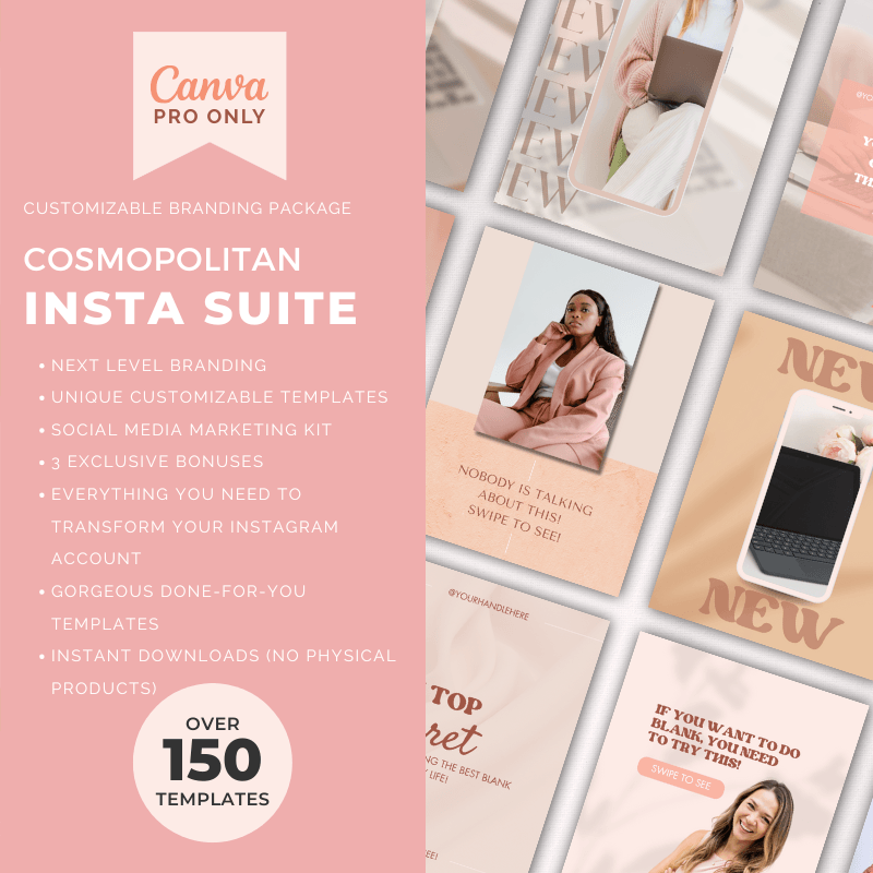 Customizable Business Brand Kit Bundle: Cosmopolitan Suite