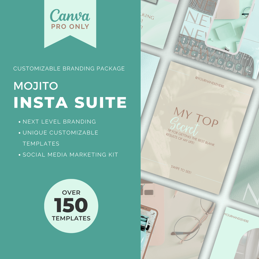 Get your hands on the Customizable Business Brand Kit Bundle: Mojito Suite now!