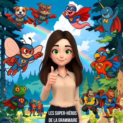 Pack Fiches et Vidéos: Les Super-Héros de la grammaire!