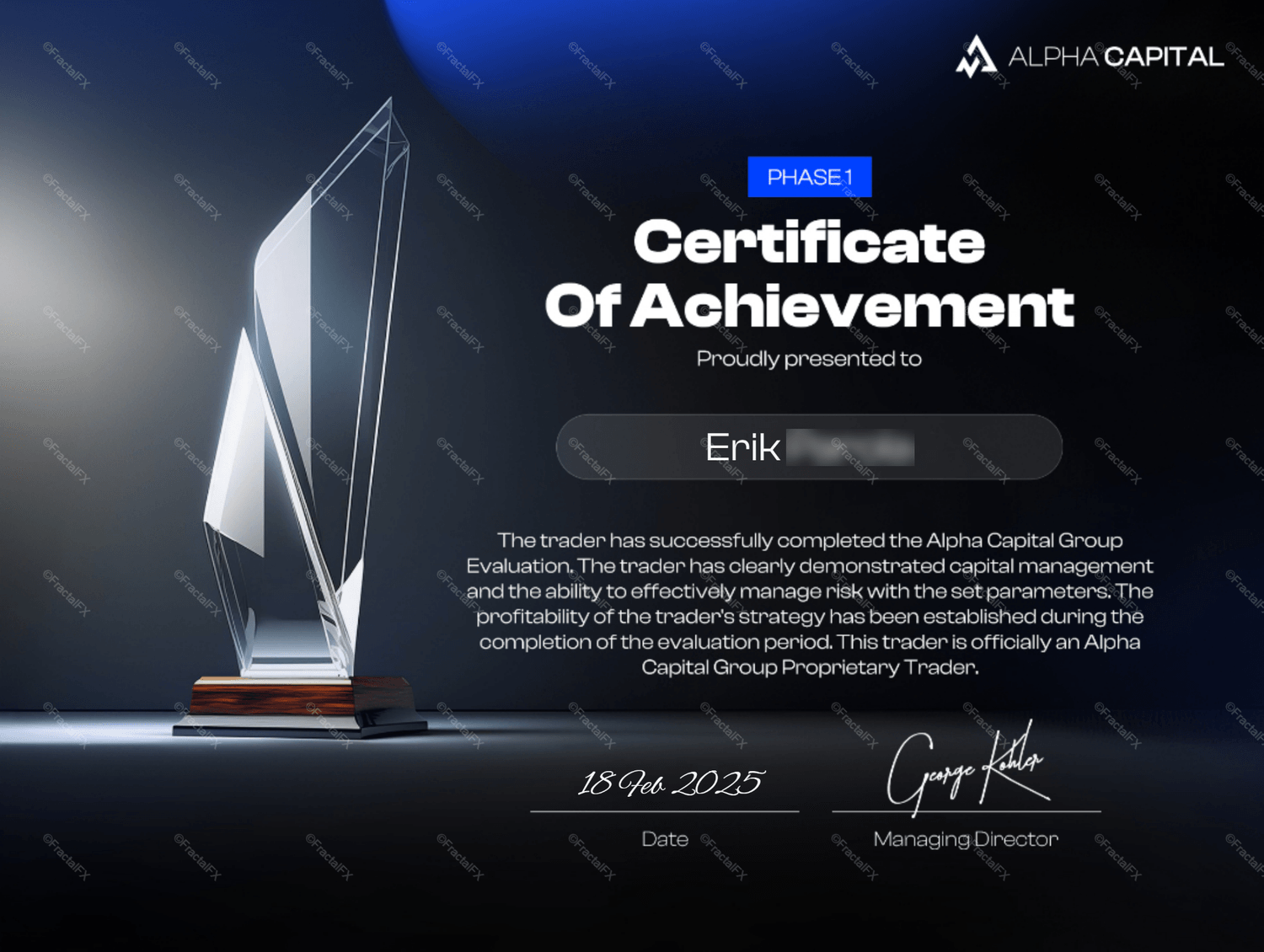 Challenge Certificate