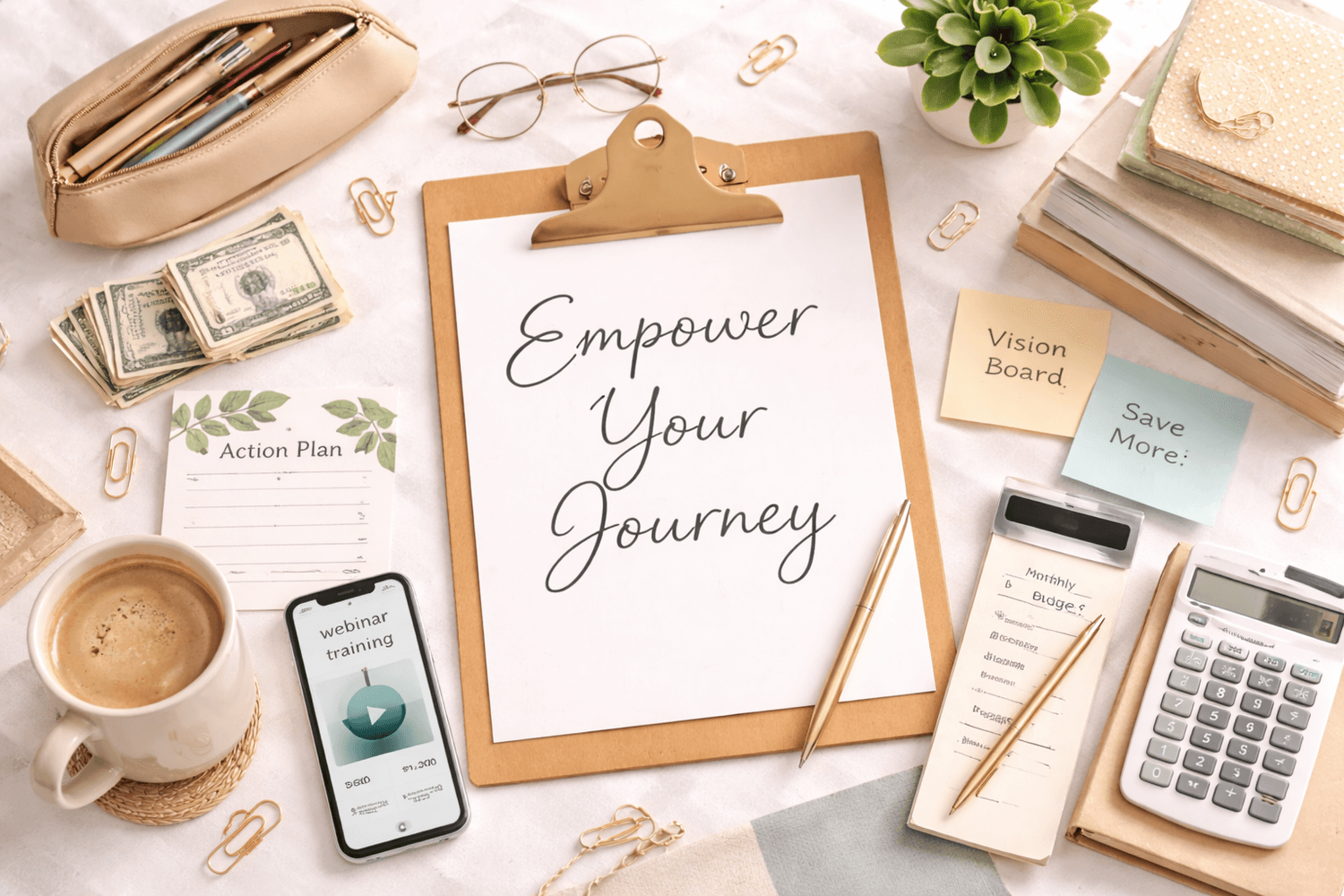 Empower your journey with planning tools, goals, and practical support