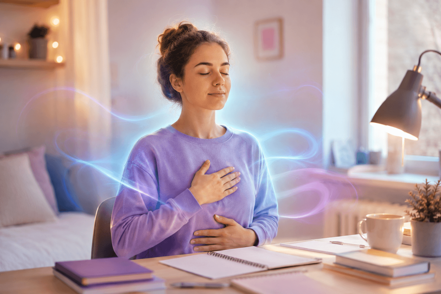 exercice respiration stress examen pour aider les étudiants à se recentrer