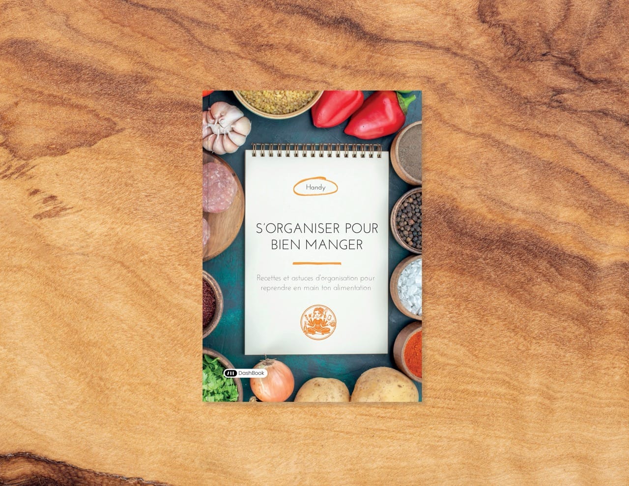 Page de garde de mon libre "S'organiser pour bien manger"