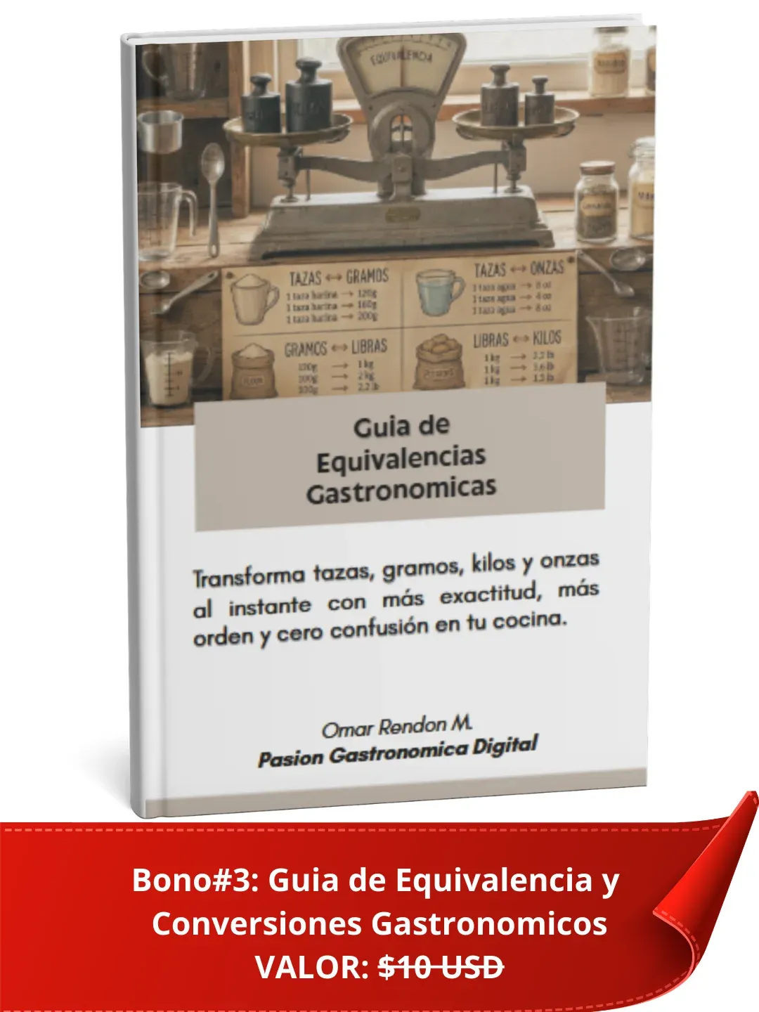 Tabla de conversiones gastronómicas