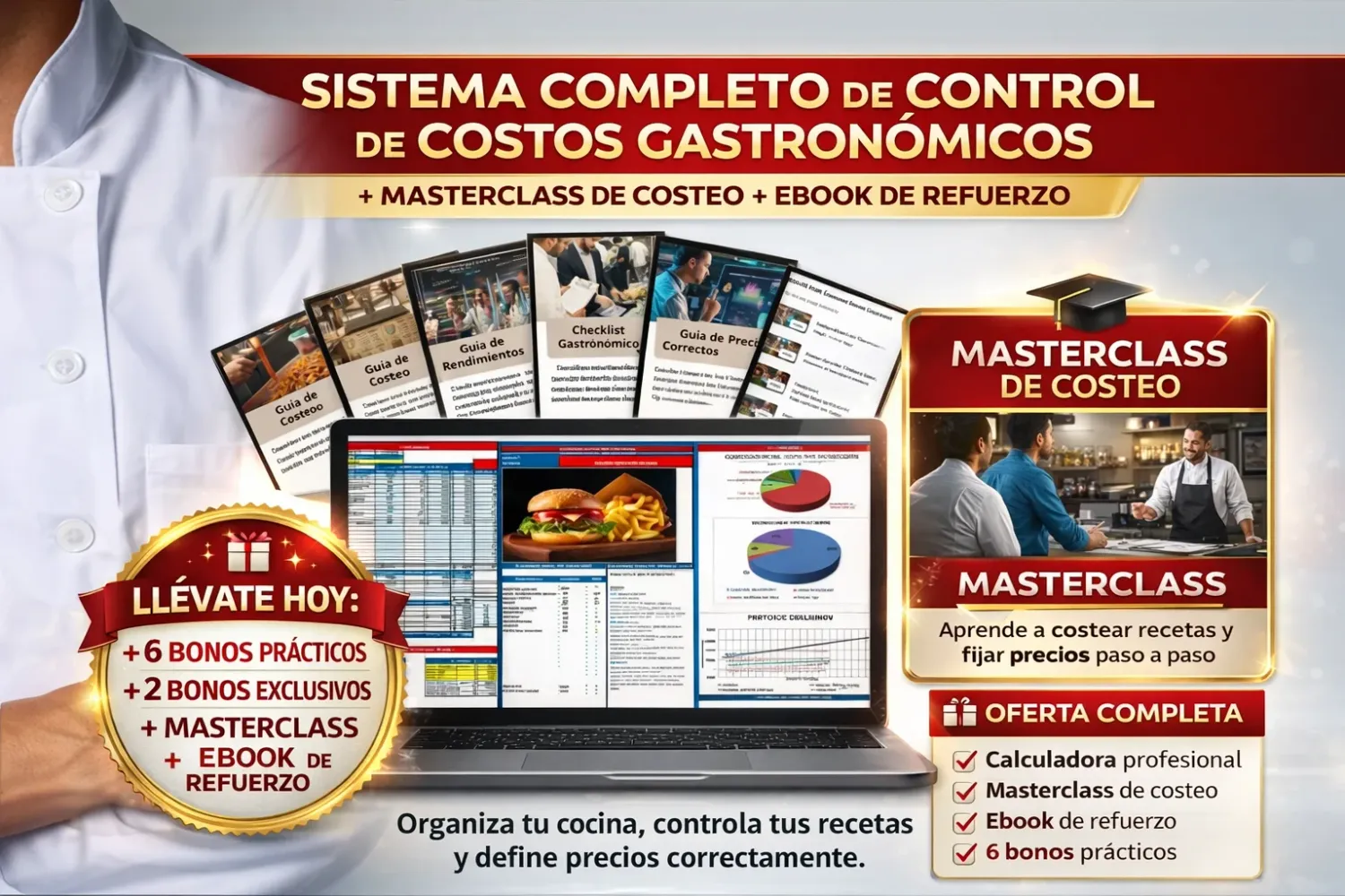 Sistema completo de control de costos gastronómicos