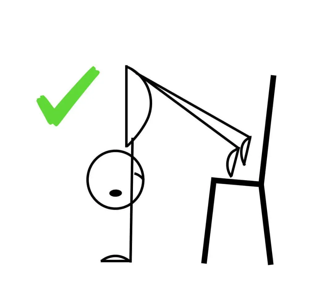 Chair L-shape Handstand Drill