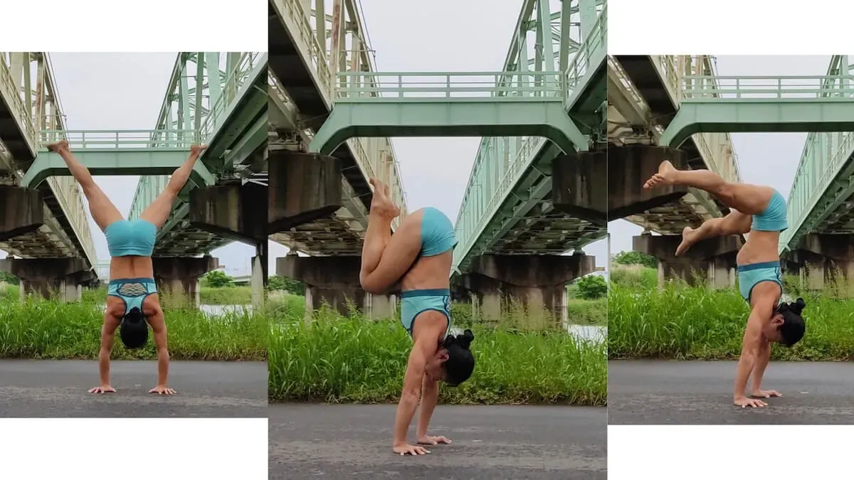 Handstand Leg shape variation Tuck Straddle