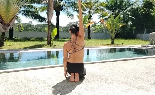 Scapula elevation /shoulder flexion