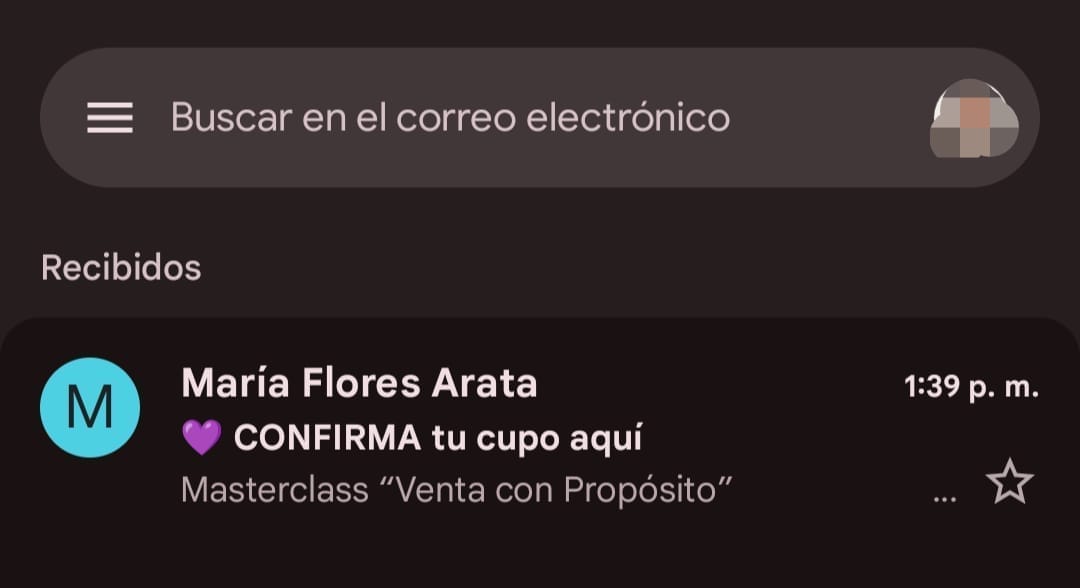 vista previa correo