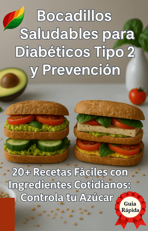 Portada del ebook Bocadillos saludables para diabéticos tipo 2 con ingredientes cotidianos