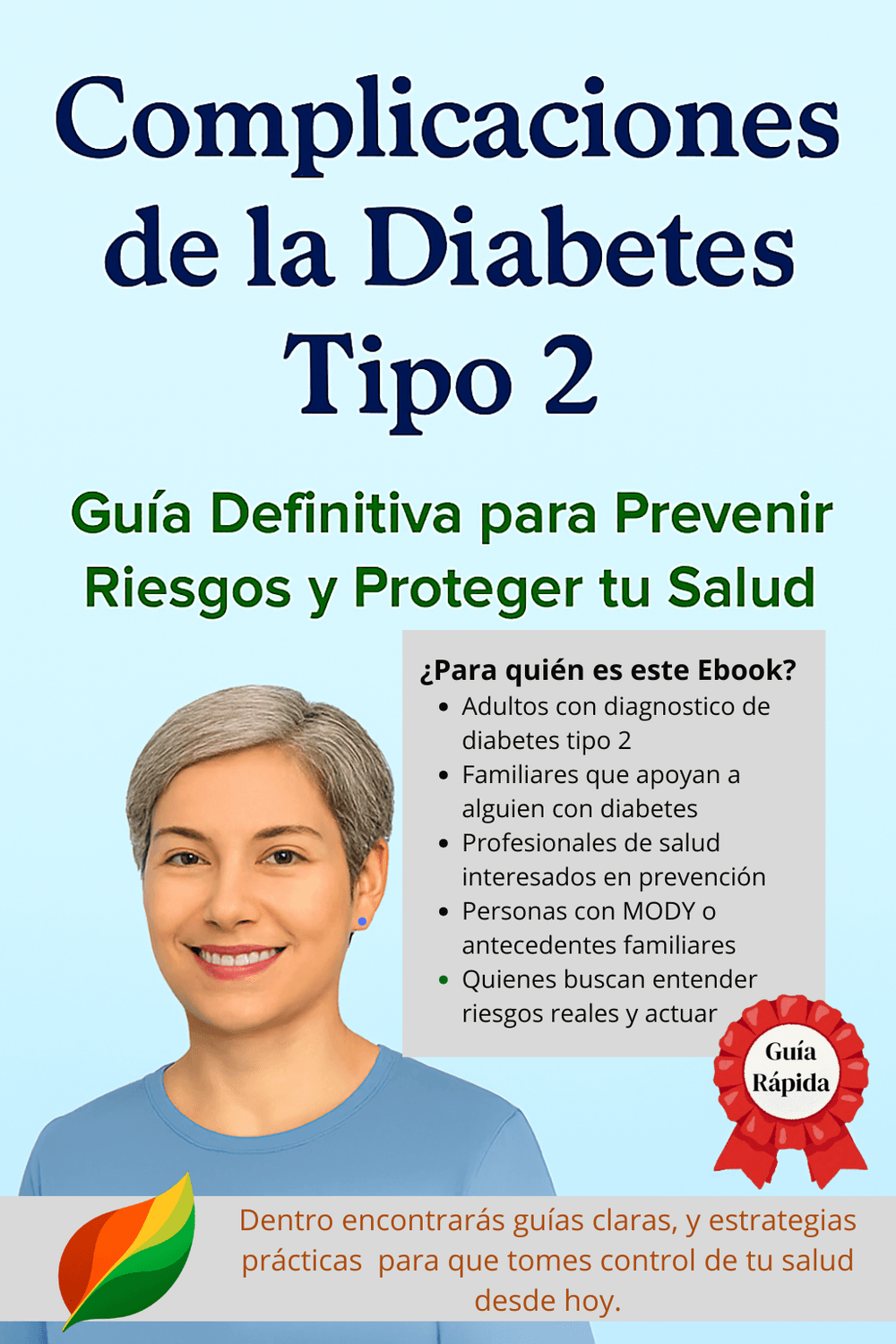 Portada del ebook Complicaciones de la diabetes tipo 2, guía para prevenir riesgos y proteger la salud