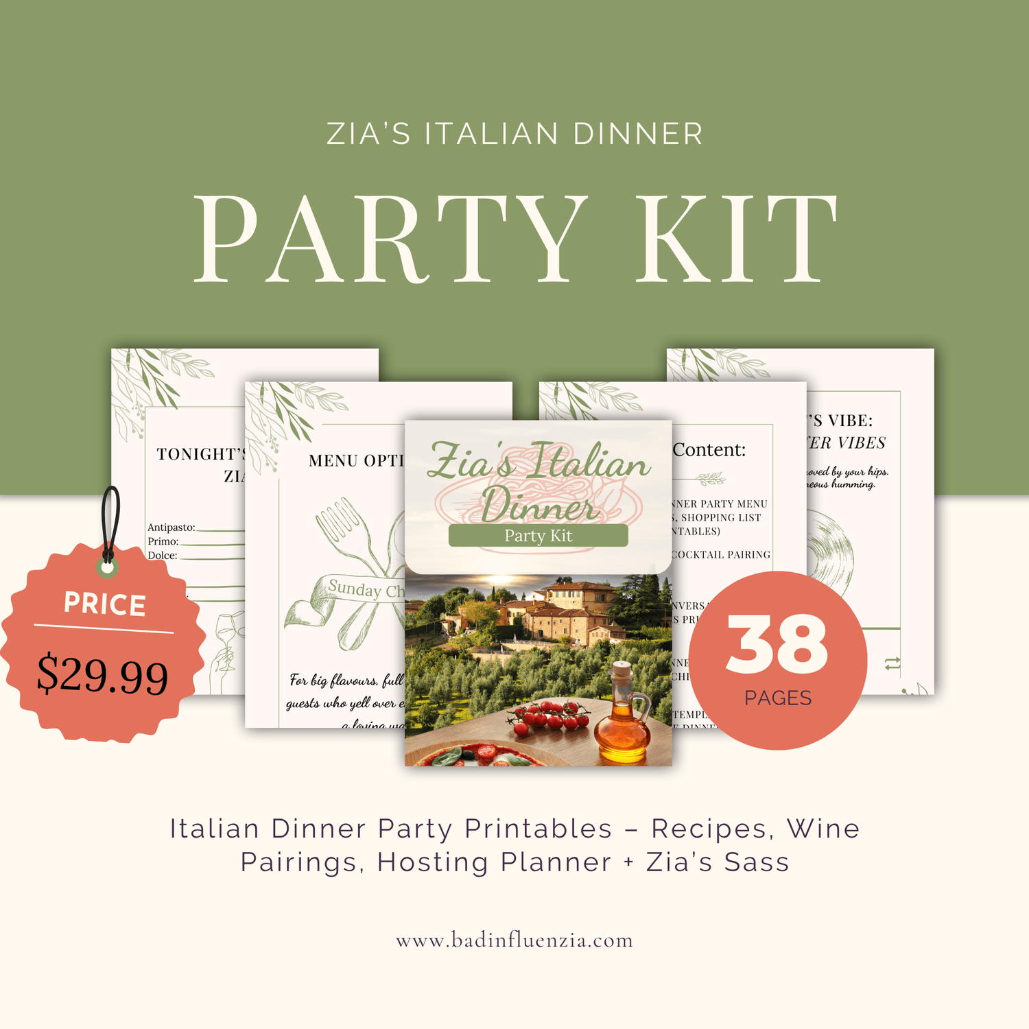 Zia's Italian Dinner Party Kit