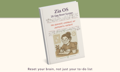 ZIA OS: 28-Day Reset System