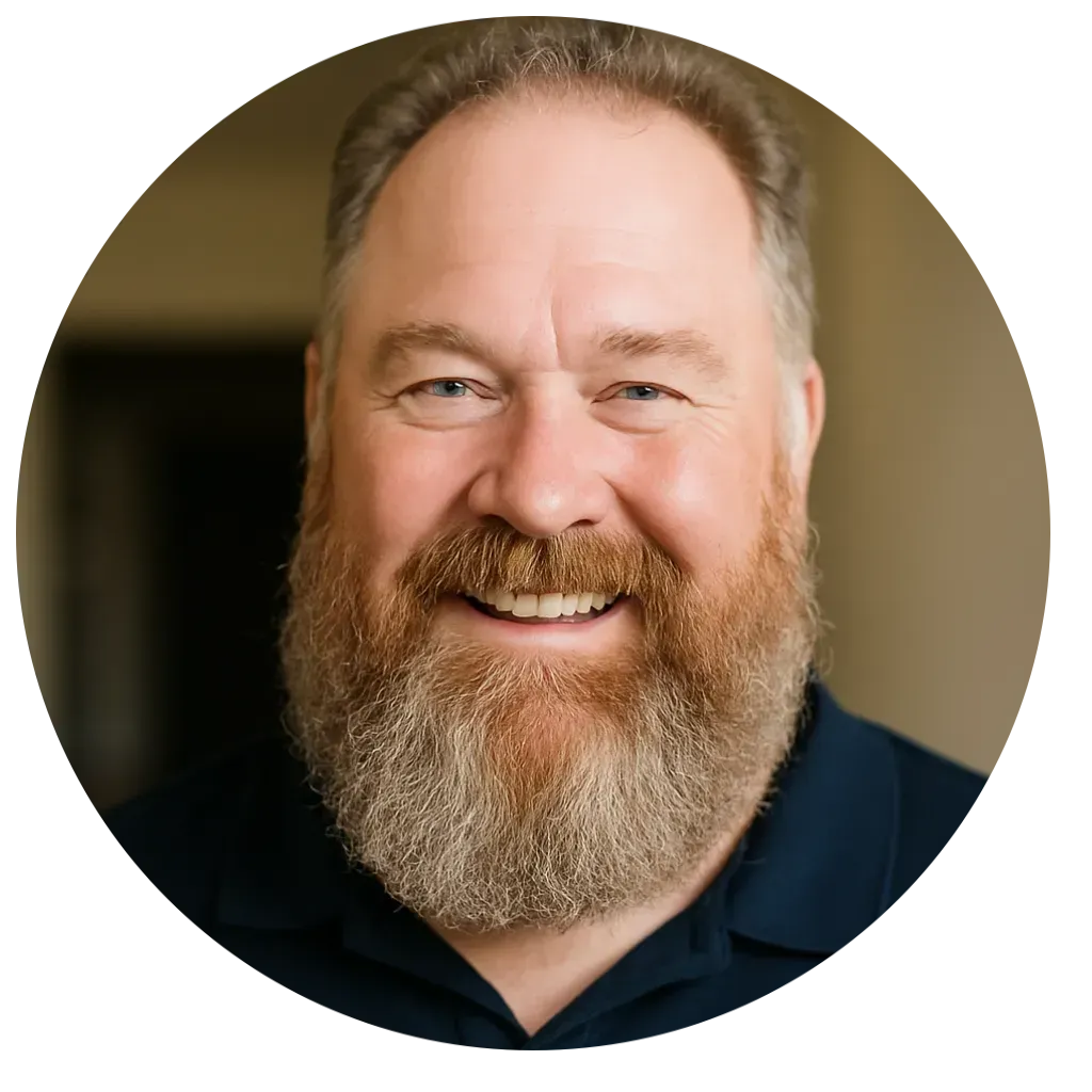 Marc & Elaine fun photo in front of their food truck