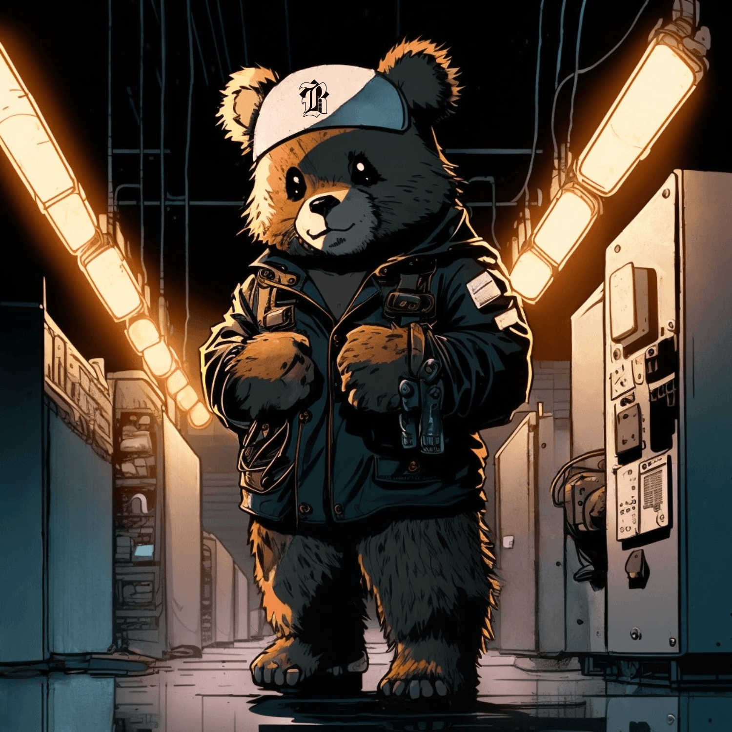 Bearie Kixx working as an apprentice electrician in a data center.