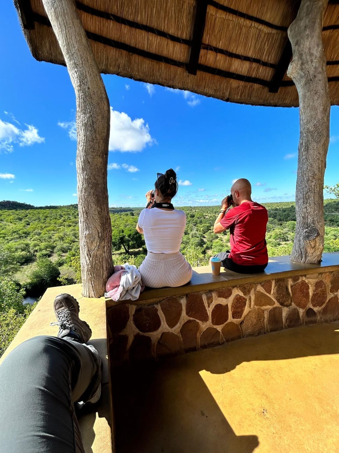 Puesto de observación para ver vida salvaje en zona de picnic de Kruger