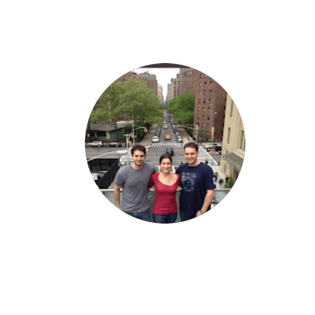 Photo of Alex A. from Alameda, CA, showing a woman smiling with two men, providing a five-star testimonial praising Fabiola for being gentle and patient with their nervous dog, taking extra time for proper introduction, and being extremely honest, trustworthy, reliable, on time, and professional.