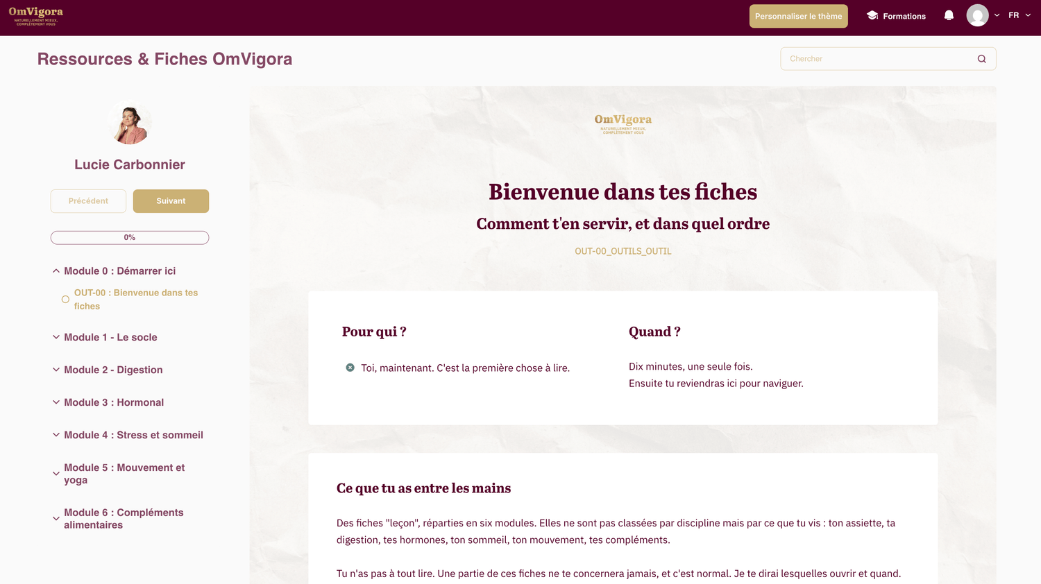 Fiches pratiques de l'espace ressources