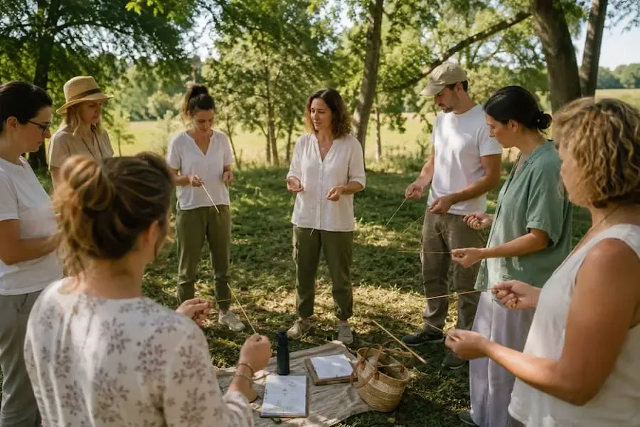 Atelier pratique de géobiologie en groupe