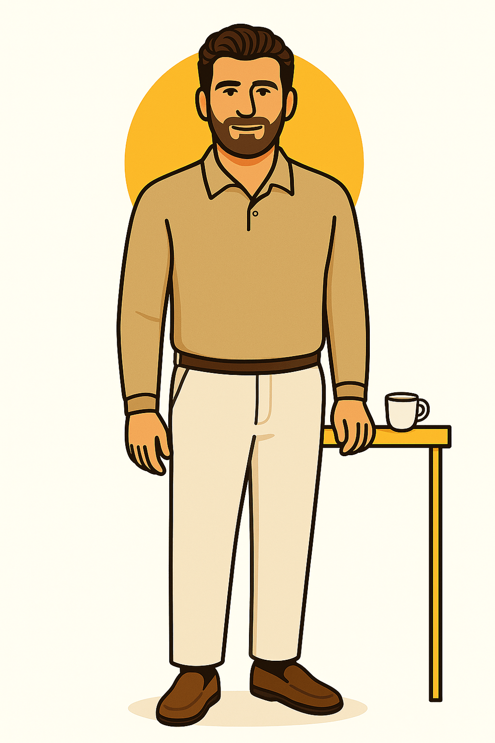 Illustration von Moritz Kemmerer – Gründer von Visibee und Experte für praxisnahes Marketing im Handwerk