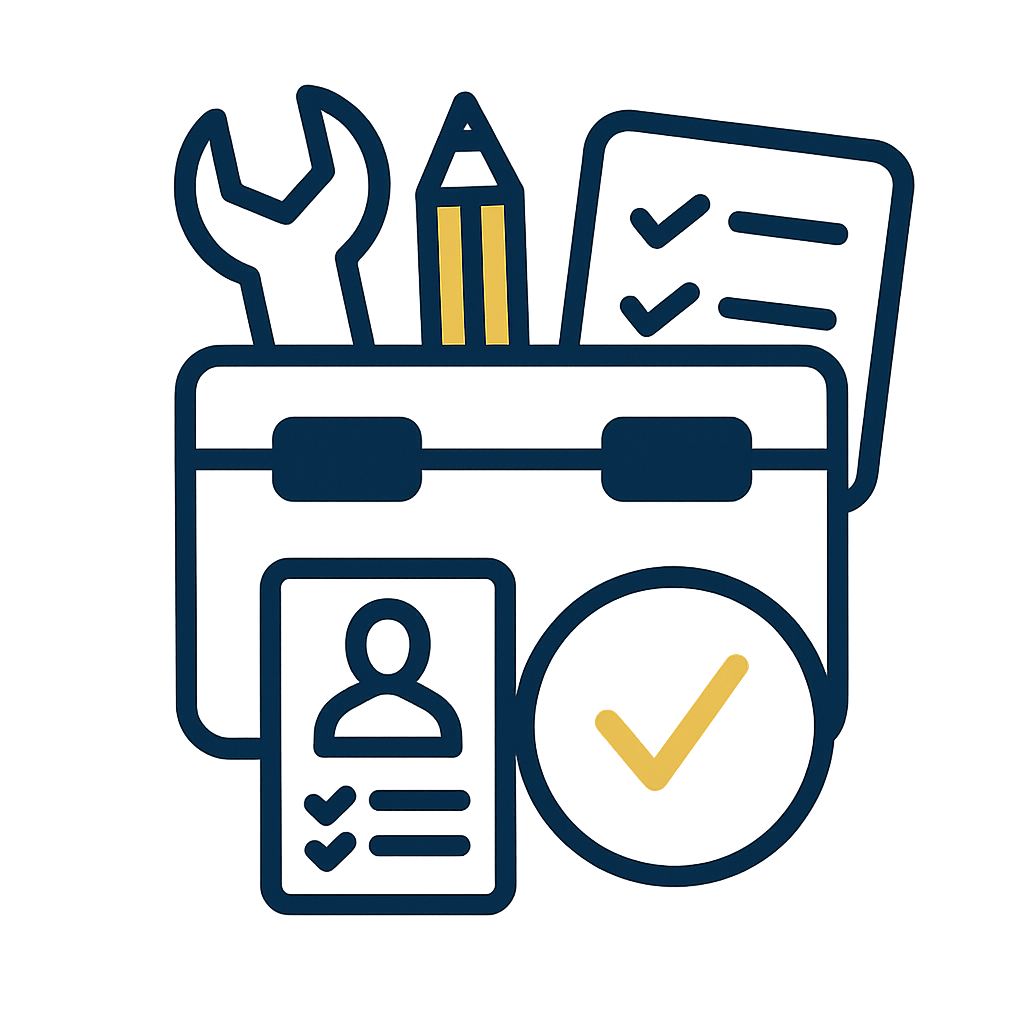 Werkzeugkasten mit Checkliste – Grundlagenkurs für effektives Marketing in kleinen Betrieben ohne Vorwissen