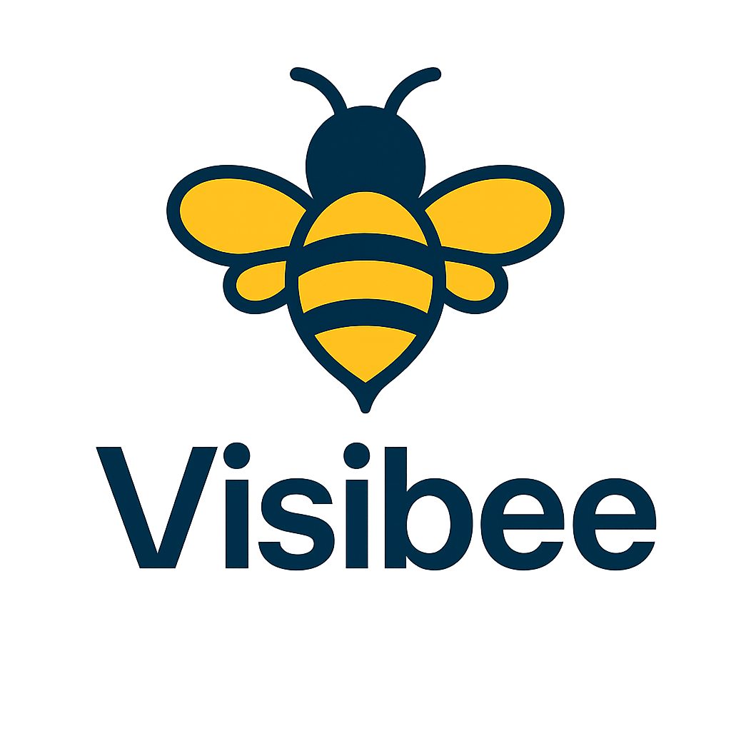 Visibee Logo – Marketinglösungen für Handwerk, Friseure und kleine Betriebe