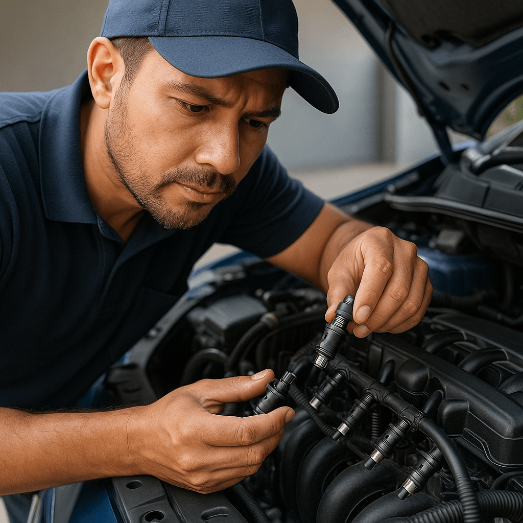 tecnico-revisando-inyectores-auto-ecuador
