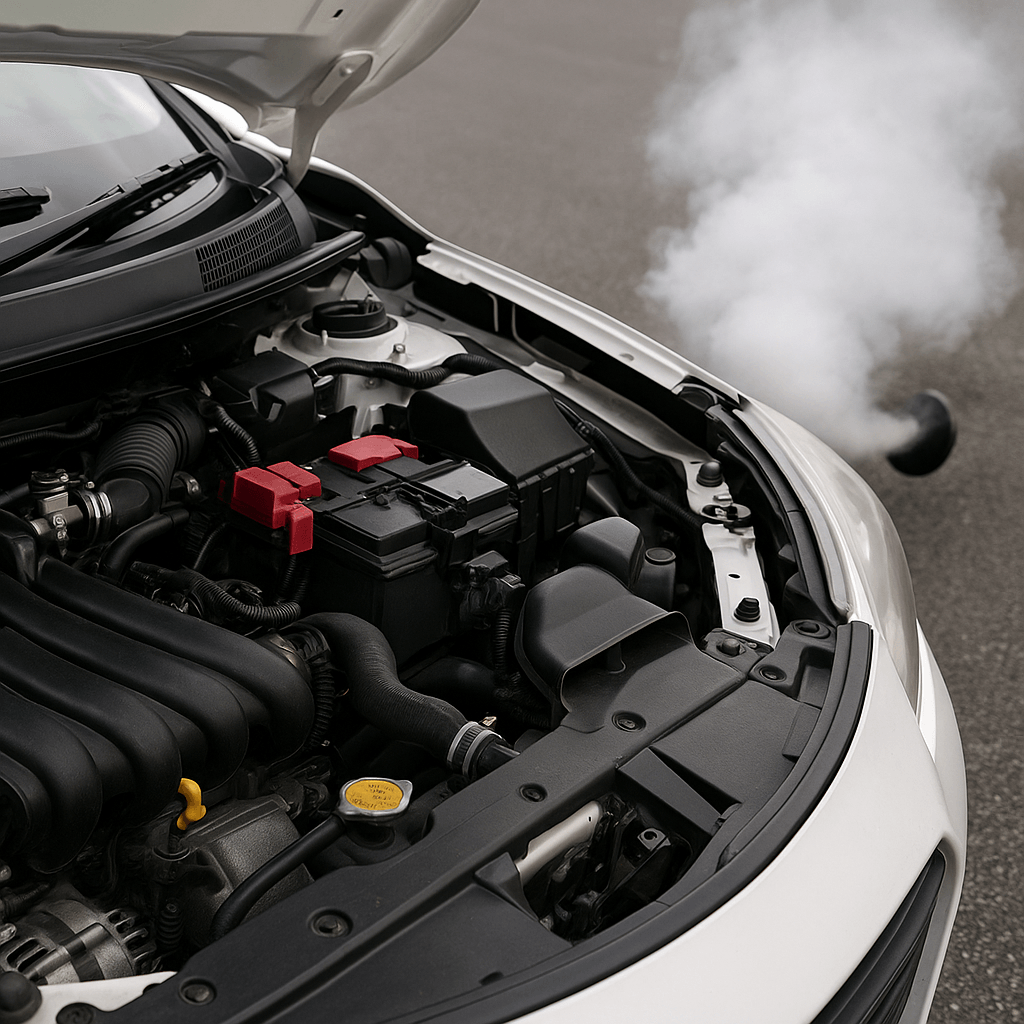 motor-con-humo-escape-problemas-comunes