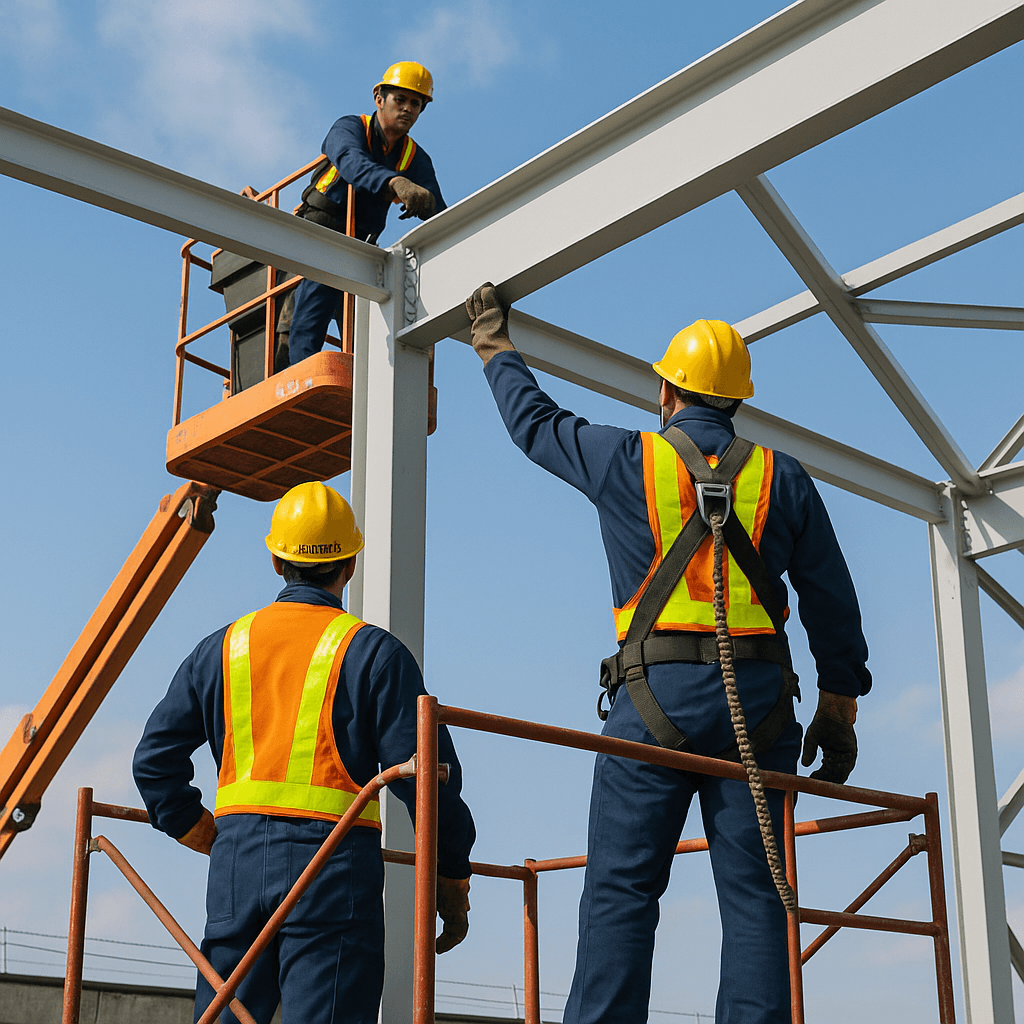 tecnicos-industriales-ecuador-instalando-estructuras-servitecdus