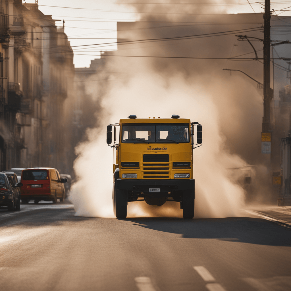 Vehículo emitiendo humo reducido después de limpieza 1