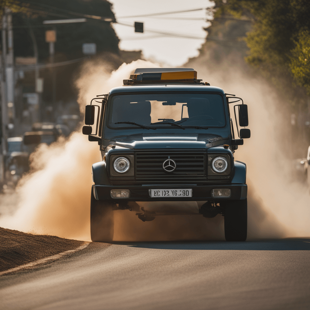 Vehículo emitiendo humo reducido después de limpieza 2