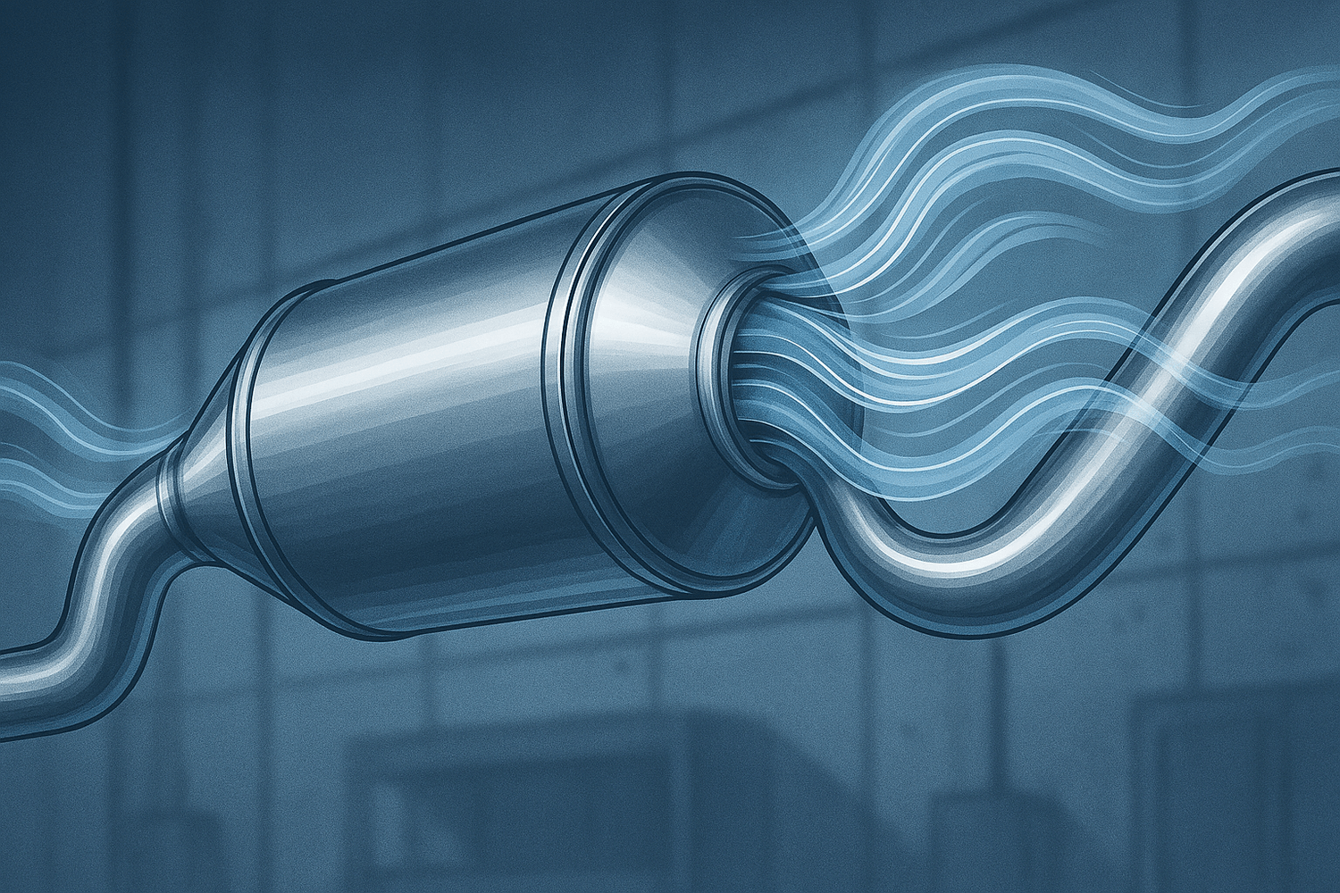 Filtro DPF visto desde abajo limpiado recientemente