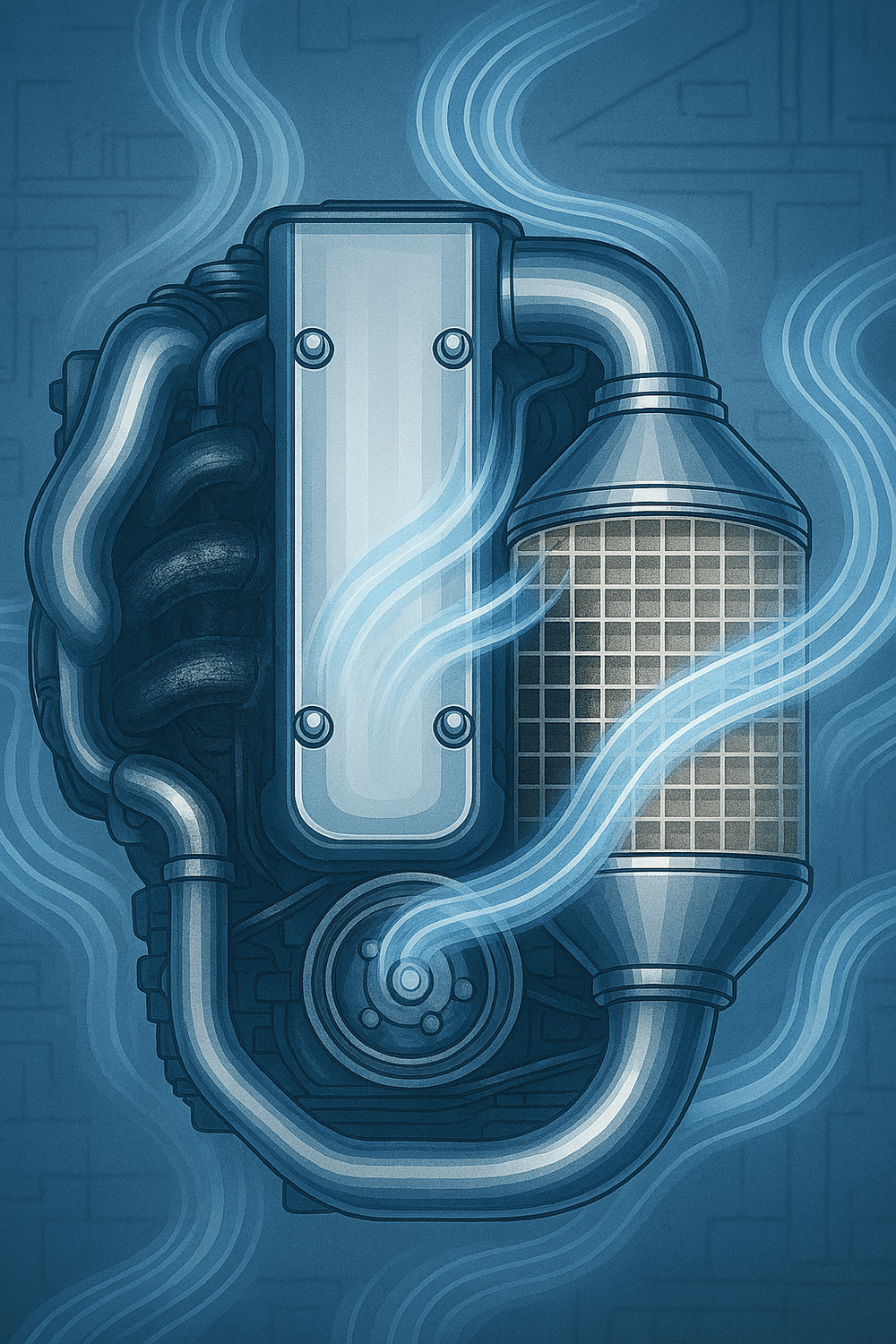 Motor diésel trabajando con menor resistencia