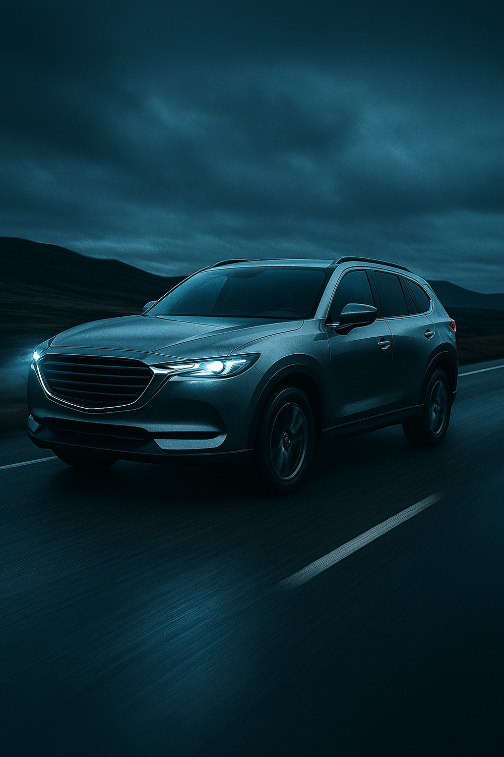 Vehículo diésel en carretera representando eficiencia