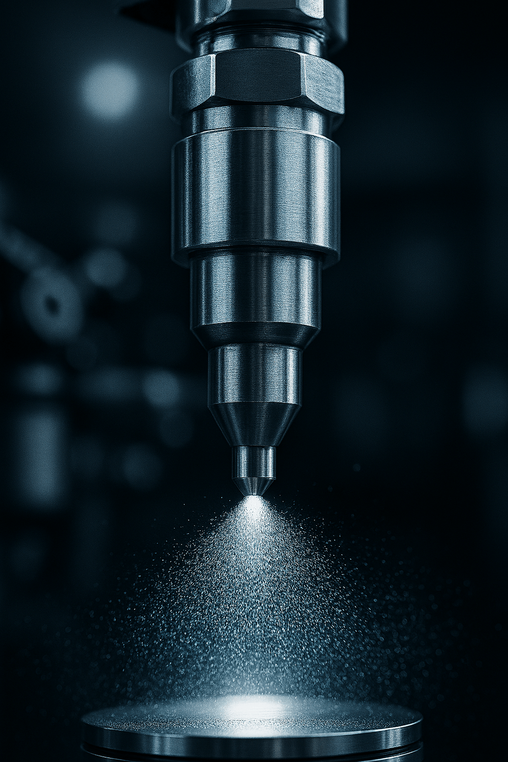 Motor moderno funcionando suave