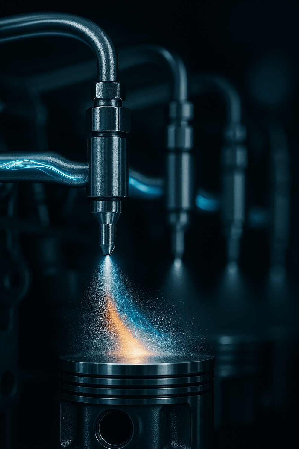 Combustible fluyendo limpio hacia el inyector