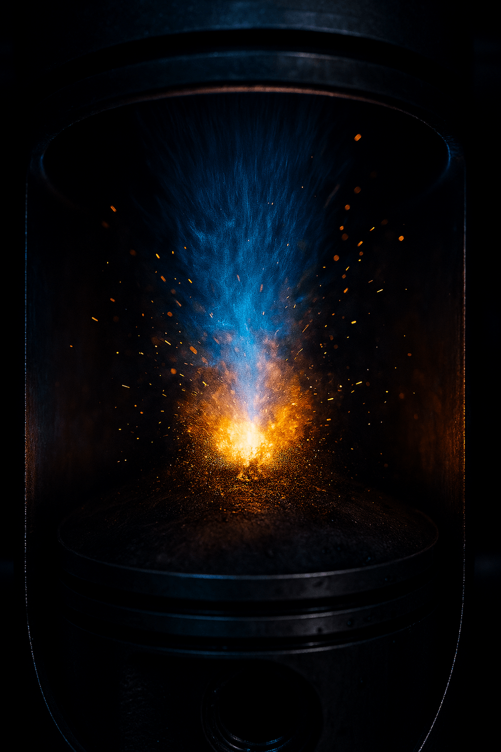 Energía uniforme dentro del cilindro