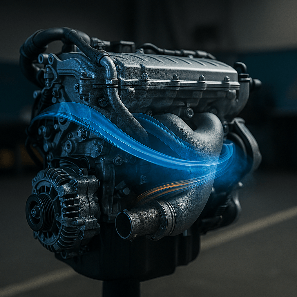 Motor diésel trabajando con menor esfuerzo