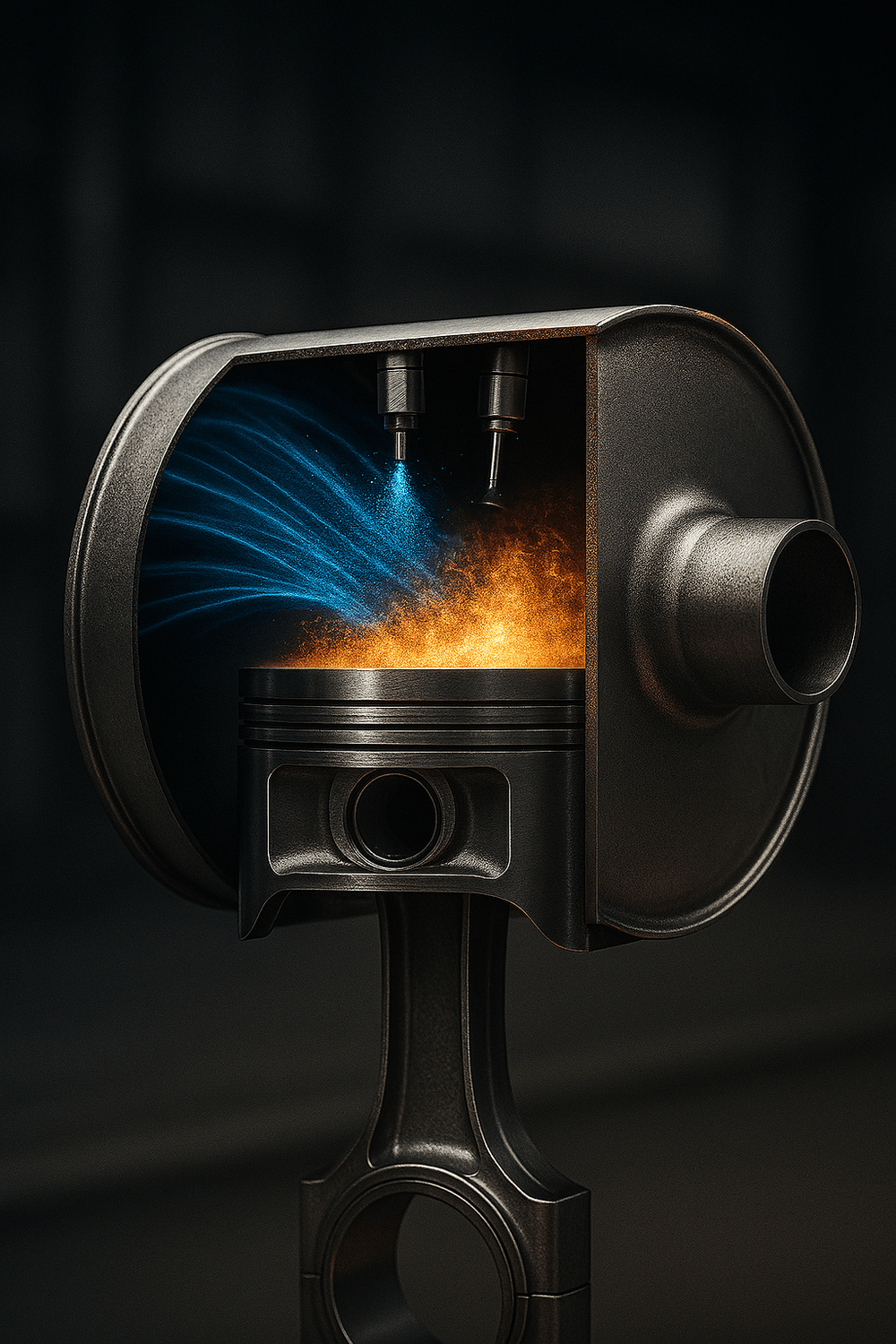 DPF limpio con flujo de gases correcto