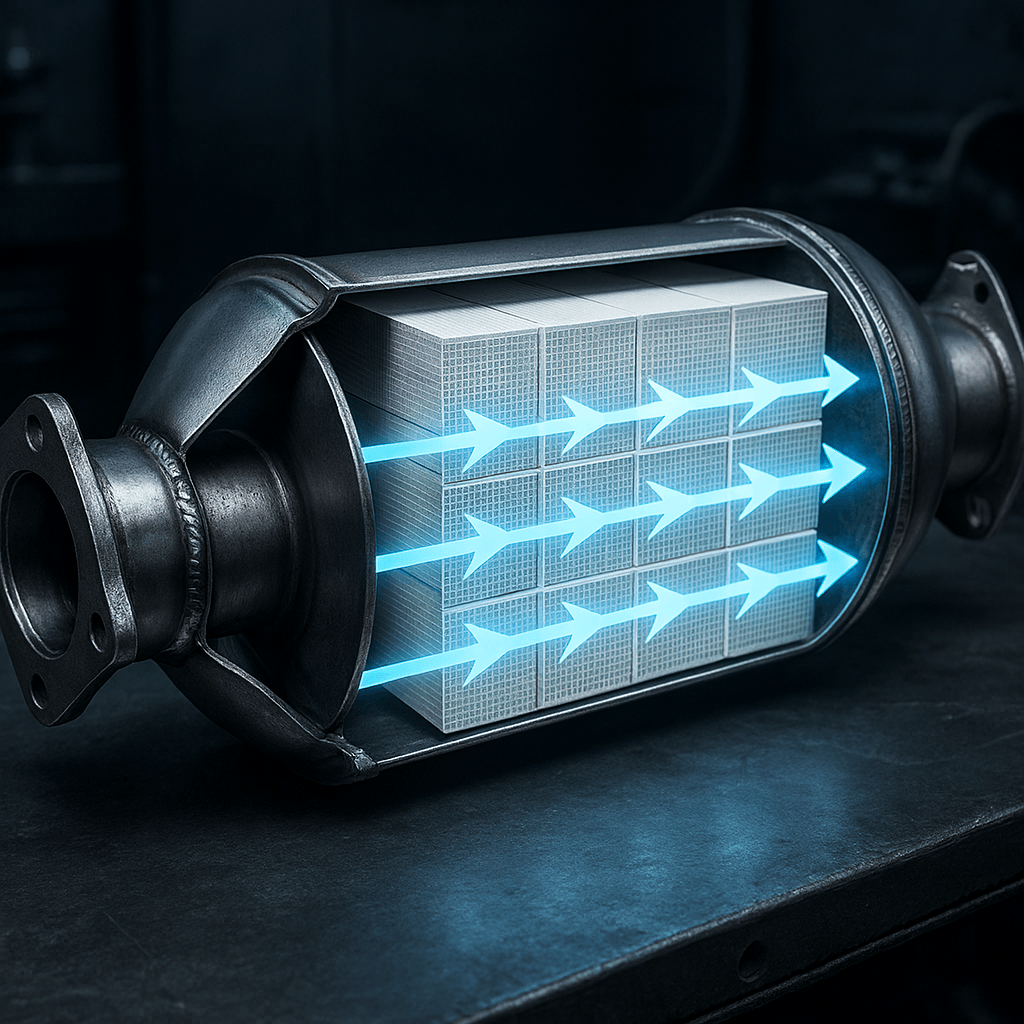 DPF con flujo limpio