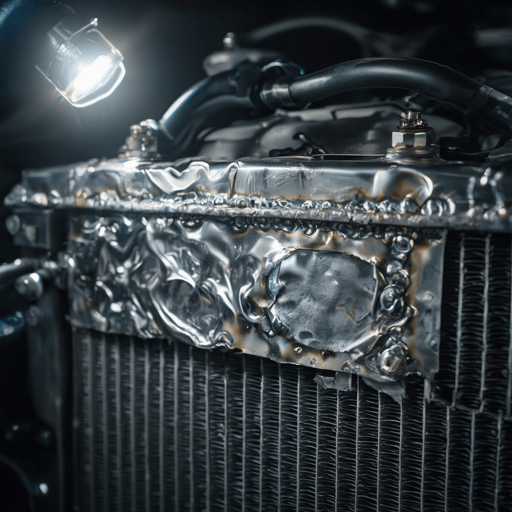 Radiador con zonas reforzadas