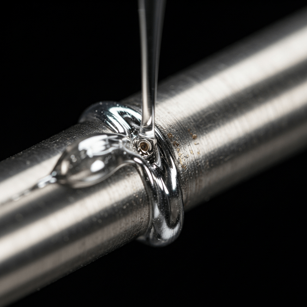 Microfuga siendo sellada químicamente